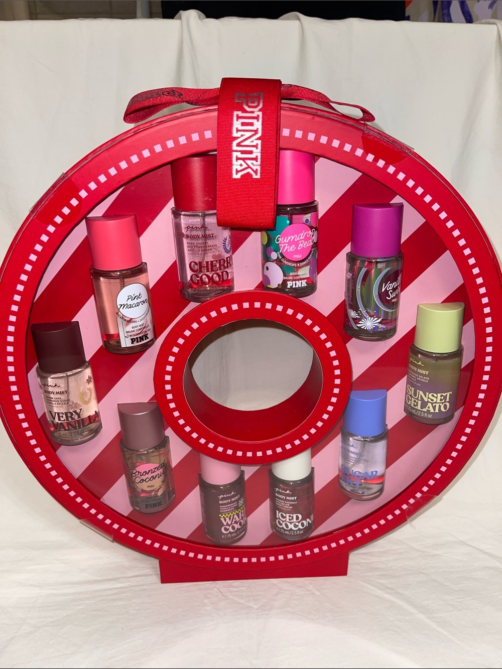 Ornament set of 10 Pink Victoria’s Secret Nody Mist